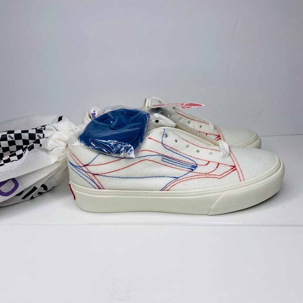 Vans x Taka Hayashi Vault LX Low Design it White 721454 Men Size 4 Wms 5.5.
